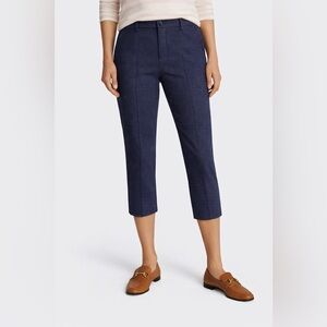 TOMMY HILFIGER - Navy Patterned Capri